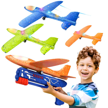 Lanzador SkyGlide | Lleva la diversión a nuevas alturas - Set de juego Lanzador de aviones de espuma